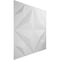 Ekena Millwork Crystal EnduraWall Decorative 3D Wall Panel, White, 19 5/8"W x 19 5/8"H WP20X20CRWH - alternate 4